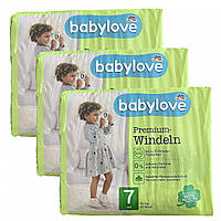 Детские одноразовые подгузники Babylove Premium 7 xxl 16+ кг 90 шт