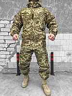 Зимний тактический костюм Avenger пиксель мужская теплая военная форма для ЗСУ