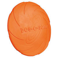 Фризби для собак Trixie летающая тарелка каучук 24 см Оранжевый