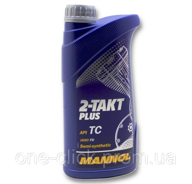 Масло для двухтактных двигателей MANNOL 2-TAKT PLUS (1 литр) (7587) (ID ...