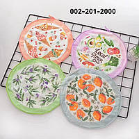 Від 20 шт. Ко-кухонні серветки Фрукти Микрофибр круглий розмір 35х35, купити гуртом дешево в інтернет-магазині