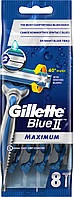 Одноразові станки для гоління Gillette Blue II Maximum 8 шт (572330)