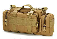 Тактическая поясная сумка Military Mochilas Molle 32х17х11 см Койот