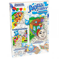 Детский набор для творчества"Aqua Painter" Danko Toys AQP-01 укр водная раскраска Паровоз