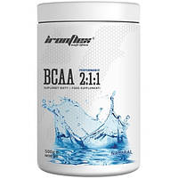 Аминокислота BCAA для спорта IronFlex BCAA Performance 2-1-1 500 g /100 servings/ Natural