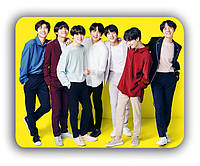 Коврик компьютерный BTS Bangtan Boys 18х22 см (k015)