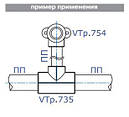 Трійник для поліпропіленових труб Valtec PPR DN 32x20x25 перехідний (білий) VTp.735.0.032020025, фото 10