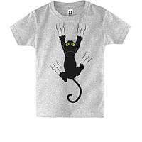 Дитяча футболка з дряпальним котом