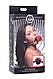 Кляп з трояндою Master Series: Eye-Catching Ball Gag With Rose, чорно-червоний, фото 9