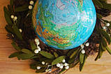 Глобус, що самообертається, левітуючий Mova Globe "Фізична карта", блакитний, діаметр 216 мм (США), фото 4