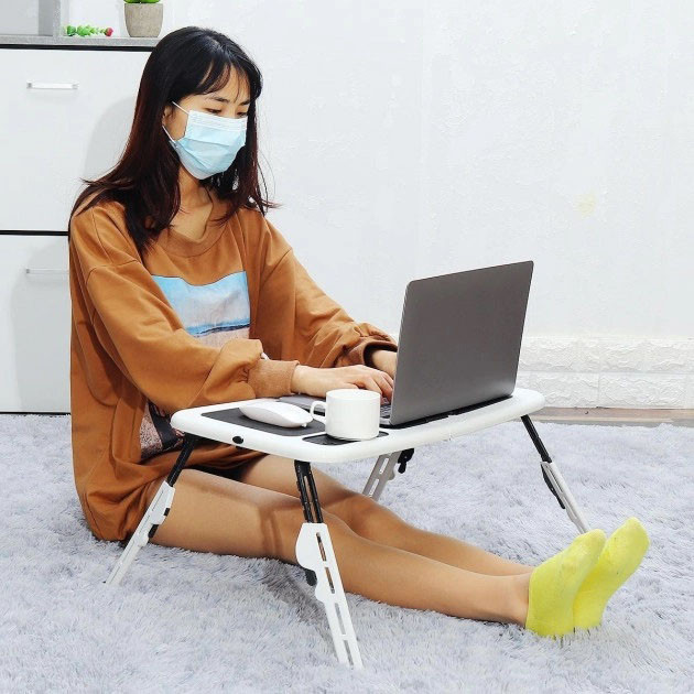 Столик для ноутбука для роботи на ліжку LD-09 E-Table Підставка ноутбука на колінах CV-85, фото 1