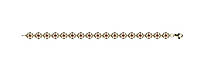 Элегантный золотой браслет 585* с камнями по центру звена