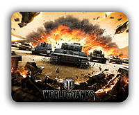 Коврик компьютерный World of tanks WOT 18х22 см (k100)