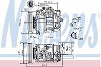 Компресор AI A 4S 4(00-)3.2 FSI(+)[OE 4E0260805AA] NISSENS 89236 на AUDI A4 седан (8EC, B7)