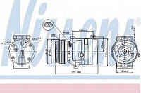 Компресор NS INTERSTAR(02-)2.5 dCi(+)[OE 8200678510] NISSENS 89435 на RENAULT TRAFIC II автобус (JL)