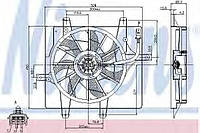 Вент-р CHR PT CRUISER(00-)1.6 i 16V(+)[OE 5073505AB] NISSENS 85289 на CHRYSLER PT CRUISER универсал (PT_)