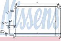 Конденсер DW LANOS(97-)1.3 i(+)[OE 96274635] NISSENS 94412 на DAEWOO LANOS / SENS (KLAT)