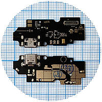 Шлейф ZTE Blade A3 2020 с разъемом зарядки и микрофоном - нижняя плата