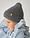 Зимова шапка на флісі для хлопчика оптом - арт 3344, фото 5