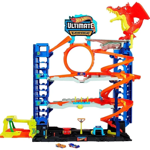 Hot Wheels City HKX48 Ігровий набір трек Легендарний гараж, фото 1