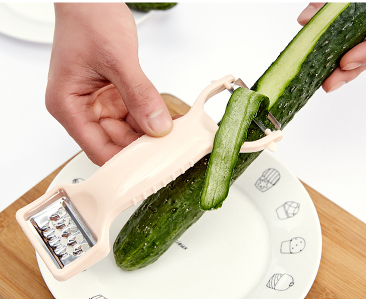 Ніж для чищення овочів і фруктів 2 в 1 овочечистка ручна, фото 1