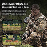 Цифровий інфрачервоний бінокль нічного бачення Apexel APL-NV009 HD, 3-дюймовий РК-екран, фото 6