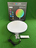 Світлодіодна LED-лампа Camera light GS-45 RGB для фото та відеознімання 3000-6500 K, фото 2