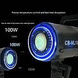 Професійне постійне світло Led light CB-VL 100 Студійна відеолампа, стробоскоп для фотознімання, фото 2