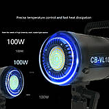 Професійне постійне світло Led light CB-VL 100 Студійна відеолампа, стробоскоп для фотознімання, фото 3