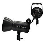 Професійне постійне світло Led light CB-VL 100 Студійна відеолампа, стробоскоп для фотознімання, фото 4