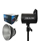 Професійне постійне світло Led light CB-VL 100 Студійна відеолампа, стробоскоп для фотознімання, фото 7