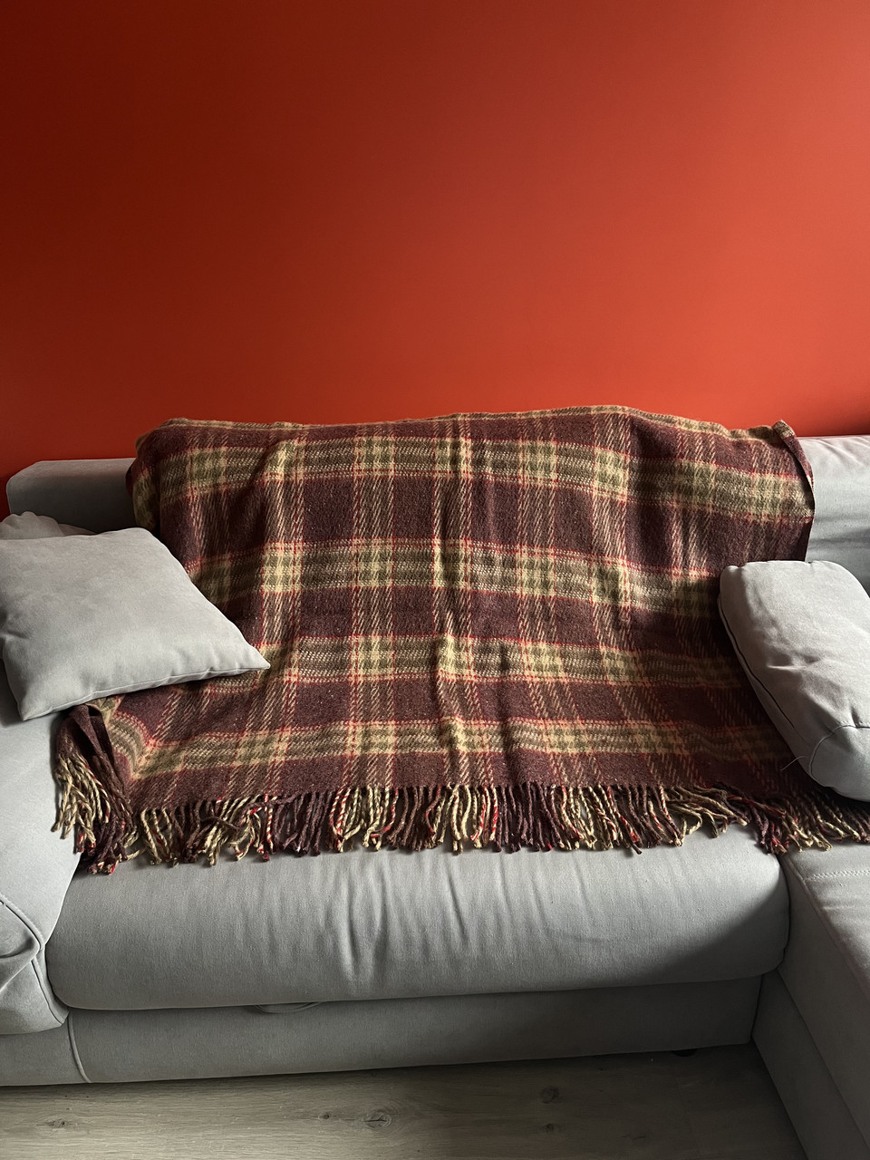 Полуторний плед (Напіввовна) | Плед покривало "Елегант" | 140x200 см. Коричневий, фото 1