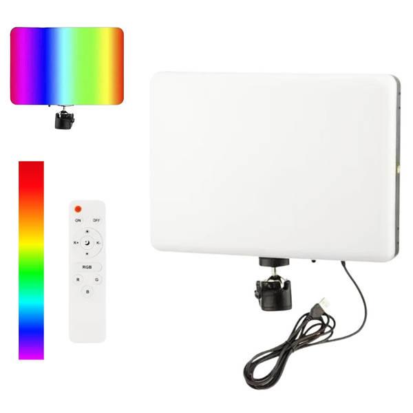 Світлодіодна LED панель Camera light PM-26 RGBW живлення від USB відео світло з пультом