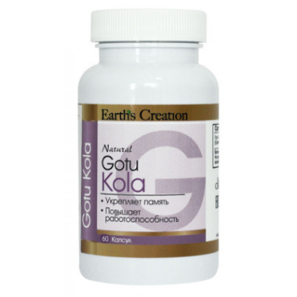Готу кола Earth’s Creation Gotu Kola 500 mg 60 Capsules, фото 1