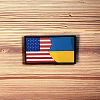 Патч - шеврон "Флаг США-Украина"