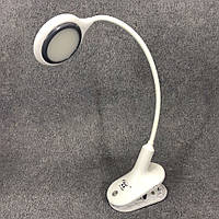 Настольная аккумуляторная лампа светильник Tedlux TL-1009 LED на гибкой ножке XW-363 и прищепке