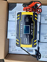 Зарядний пристрій для автомобільного акумулятора Foxsur FBC122408D Yellow 12 В 8 А - 24 В 4 A, 6-150 А-год імп