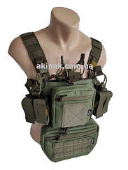 Нагрудник тактичний Akinak ремінно плечова система D3 Chest rig з напашником