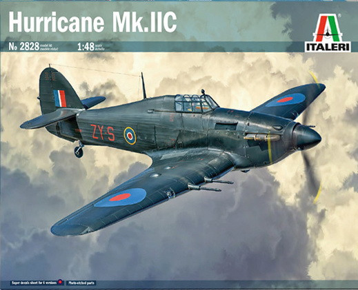 Пластикова модель 1/48 Italeri 2828 Hawker Hurricane IIc
