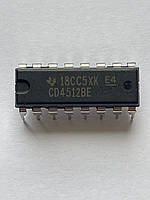 Микросхема CD 4512 DIP16 (аналог К561КП3)