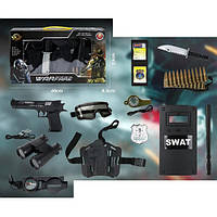 Набор с оружием полиция JL666-2 пистолет 22см, 12 предметов