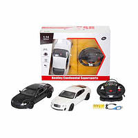 Машина 2048A на радиоуправлении, Bentley, 1:14, аккумулятор, 34см, свет, надувные колеса, USBзарядное, 2 цвета