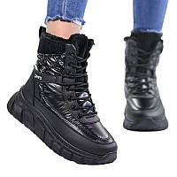 Жіночі чорні дутики зимові кросівки 36 41 розмір