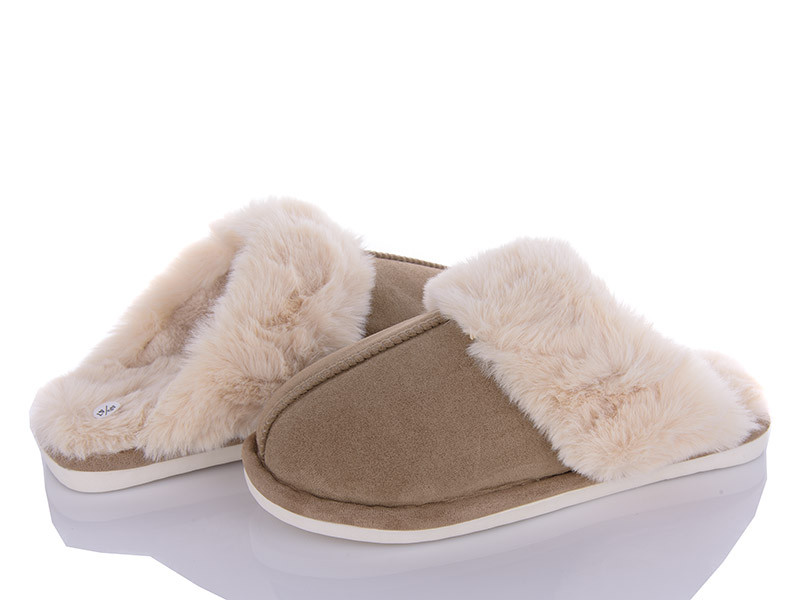 Тапочки чоловічі теплі закритий носок коричневі бежеві, фото 1