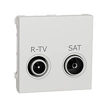 Розетка R-TV SAT проходная 2 модуля