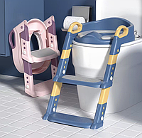 Дитяче сидіння зі сходами та ручками на стільці унітазу Safety Kids Childr Toilet Trainer