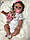Лялька-реборн Дівчинка повністю вініл-силіконова, 50 см, фото 4