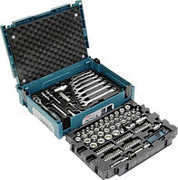 Набір інструментів ключів, бит, головок і аксесуарів у кейсі Makita E-08713 120 елементів