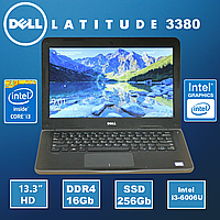Ноутбук Dell Latitude 3380 / 13.3" (1366x768) TN / Intel Core i3-6006U/ 16 GB DDR4 / 256 GB SSD / Intel HD