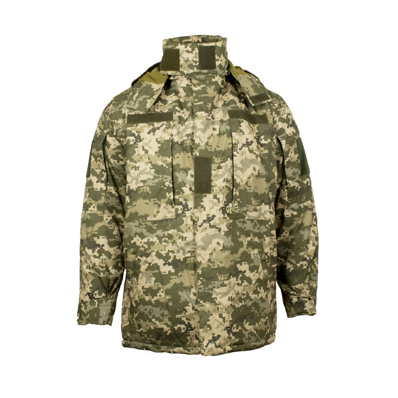 Куртка тактична зимова (Бушлат) Ріп-Стоп ММ-14 (Український піксель), Вік-Тейлор 46